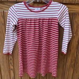 Hanna Anderson  size 120 Peru US 6 
Girls long sleeve white and red stripes